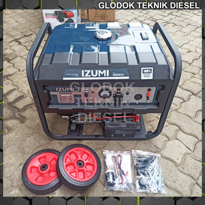 IZUMI GENSET BENSIN 5000 WATT W ( GENERATOR LISTRIK ) GS-6500
