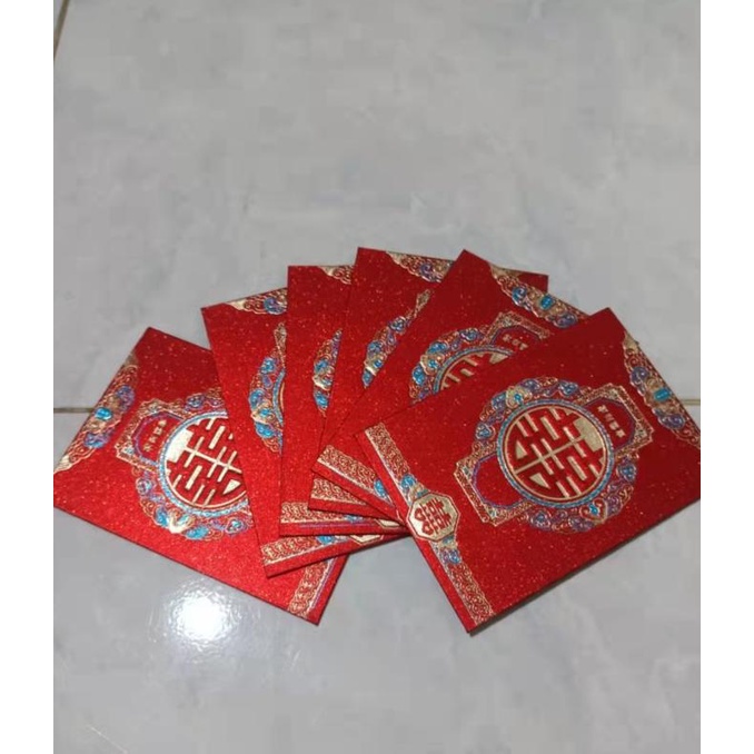 

>*>*>*>*] Angpao Wedding Pendek Shuang Xi Tebal/ Angpao Pernikahan Isi 6 Pcs