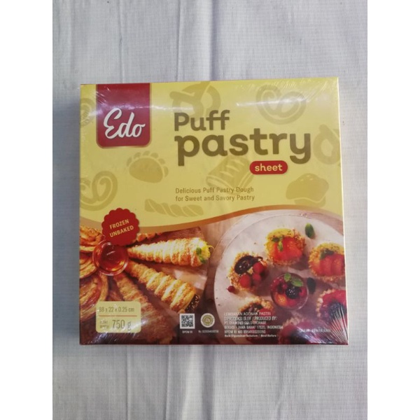 

Edo Puff Pastry Sheet 750Gr Kulit Pastry