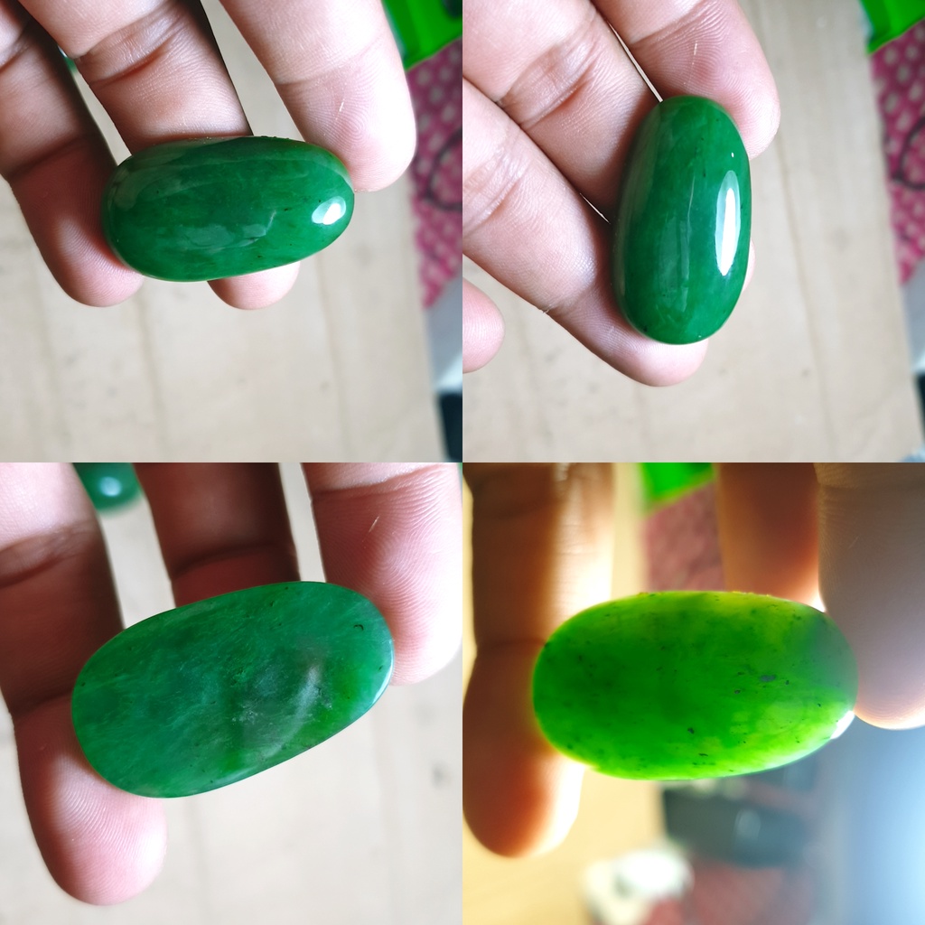 BATU GIOK SUPER KERISTAL HIJAU GIOK KEMBANG NATURAL ORIGINAL ACEH HQ NO144