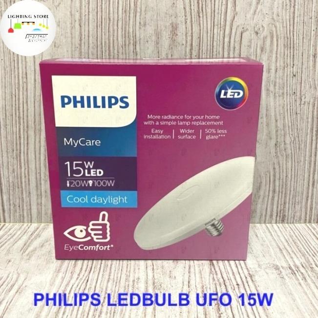 Philips LED UFO 15W E27 6500K 230V LEDBULB UFO 15W 6500K Philips  Siap Proses