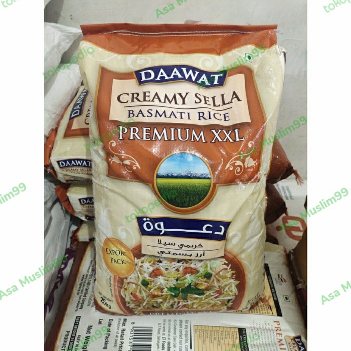 

Basmati Daawat Creamy Sella Premium Xxl 1Kg