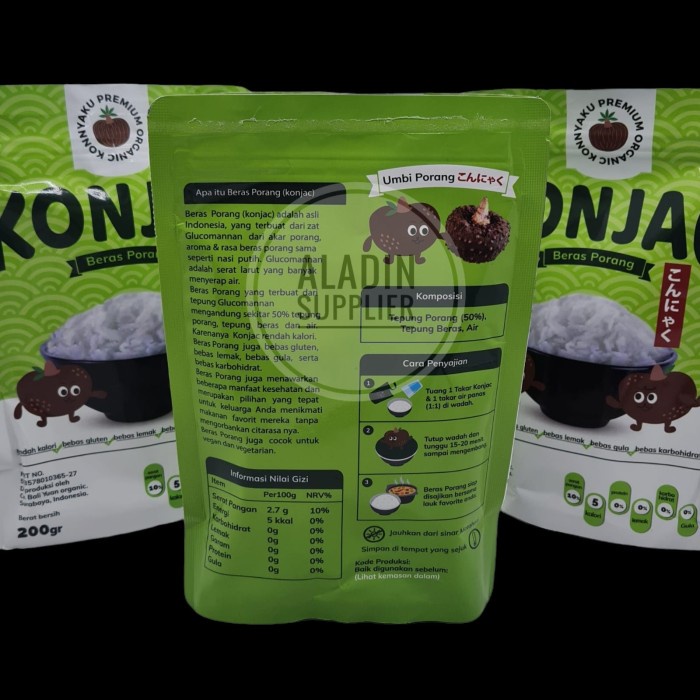 

Porang Konjac Konnyaku Premium Organic 200Gr