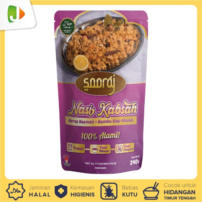 

Sooraj Nasi Kabsah Instant 240Gr Basmati+Bumbu Siap Masak-Halal