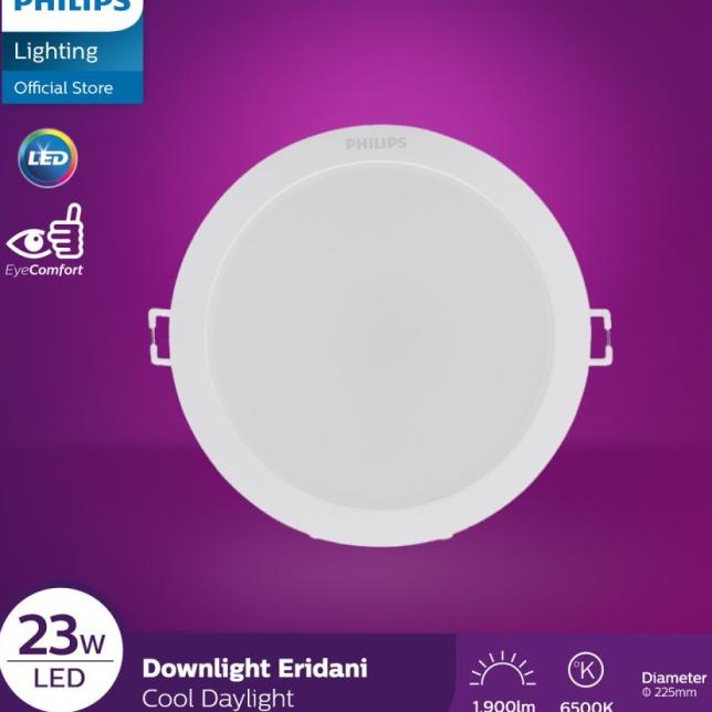 Philips Downlight LED Eridani 22W 22 WATT PUTIH DL190B 8 " Inci - Puti Siap Proses