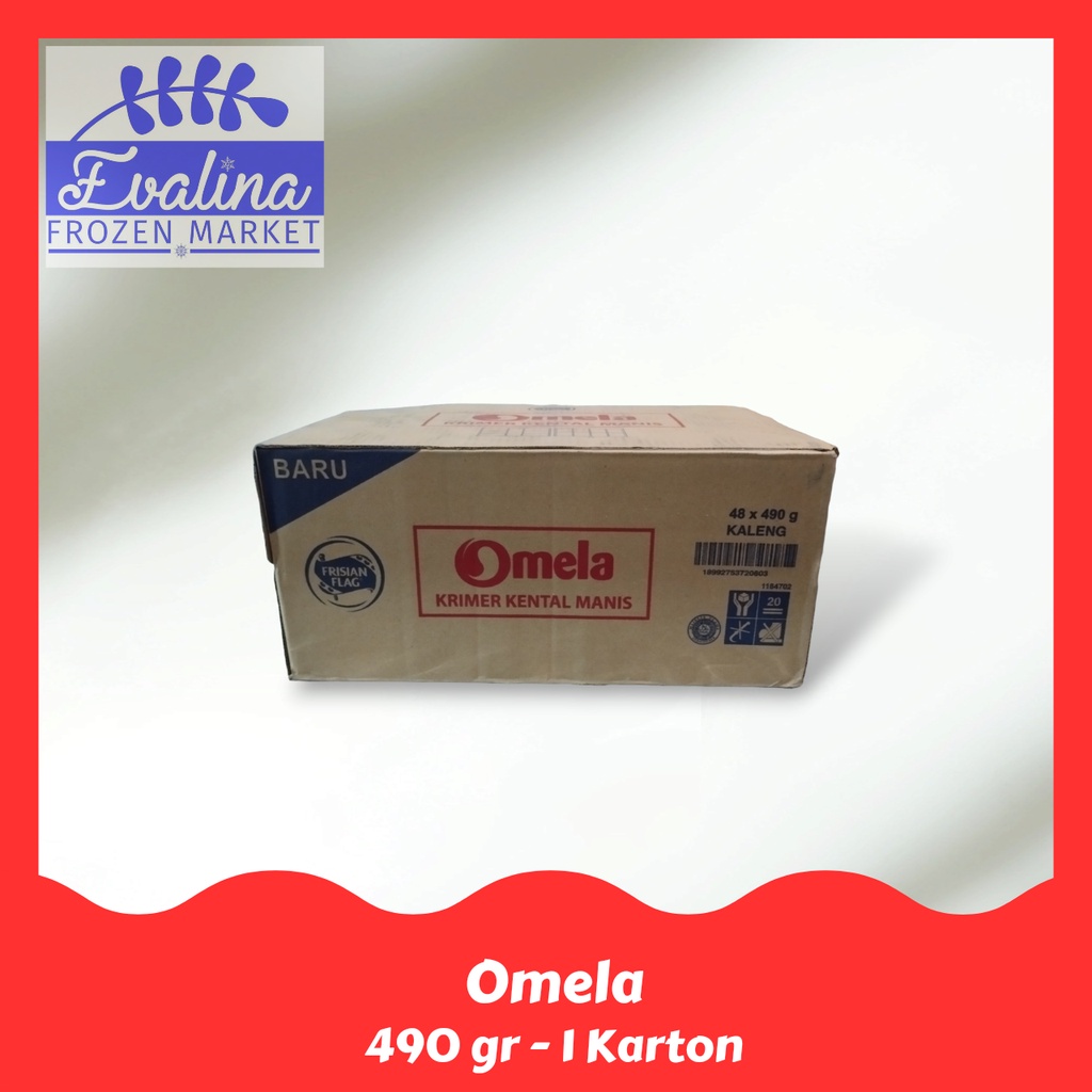 

Frisian Flag Kental Omela Plain Kaleng 490gr - 1 Karton ( Isi 48)