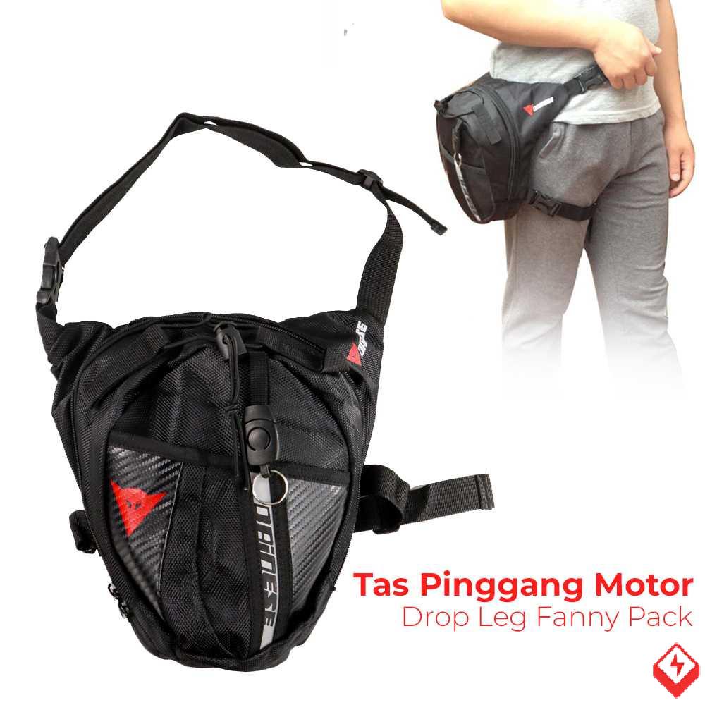 [PROMO] Dainese Tas Pinggang Motor Drop Leg Fanny Pack - D-tail