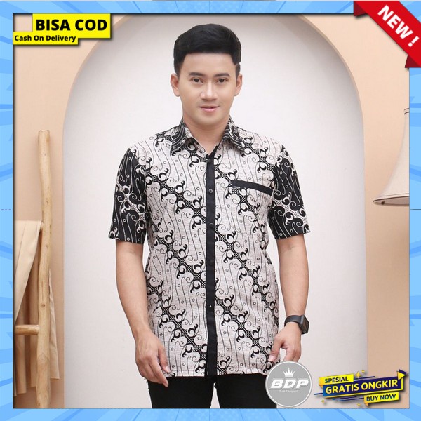 Atasan Kmeja Motif Bju Natik Kemej Premium Kemja Btik Cowok Keren Bsju Batk Cowo Remaja Baju Kmeja B