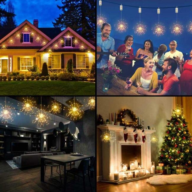 Lampu Gantung Outdoor Cafe Model Petasan Kembang Api |Readystock