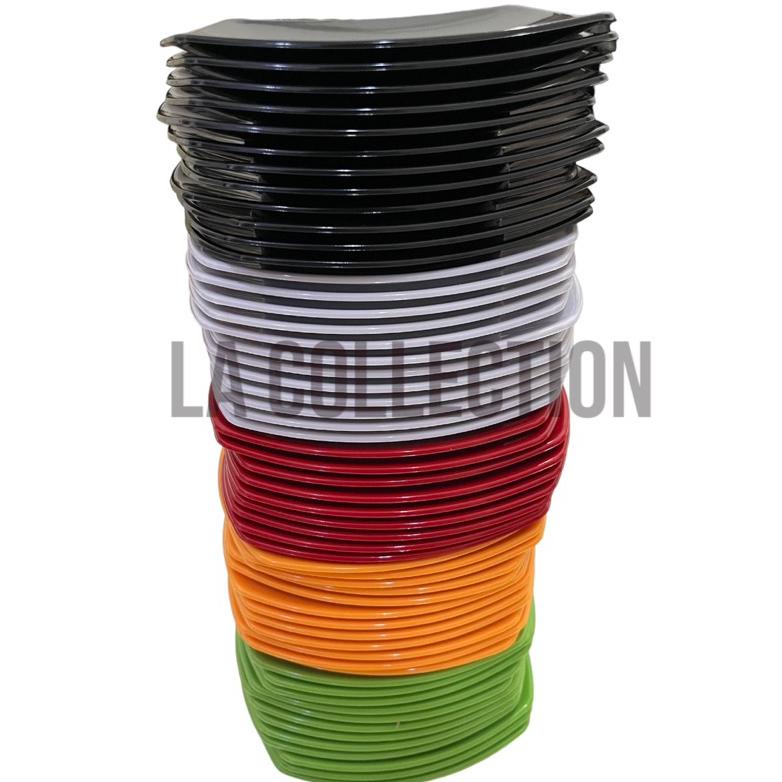SALE ( 1 lusin ) Piring Corel Kecil I-one / Piring Dessert / Piring Makan Plastik 12pcs