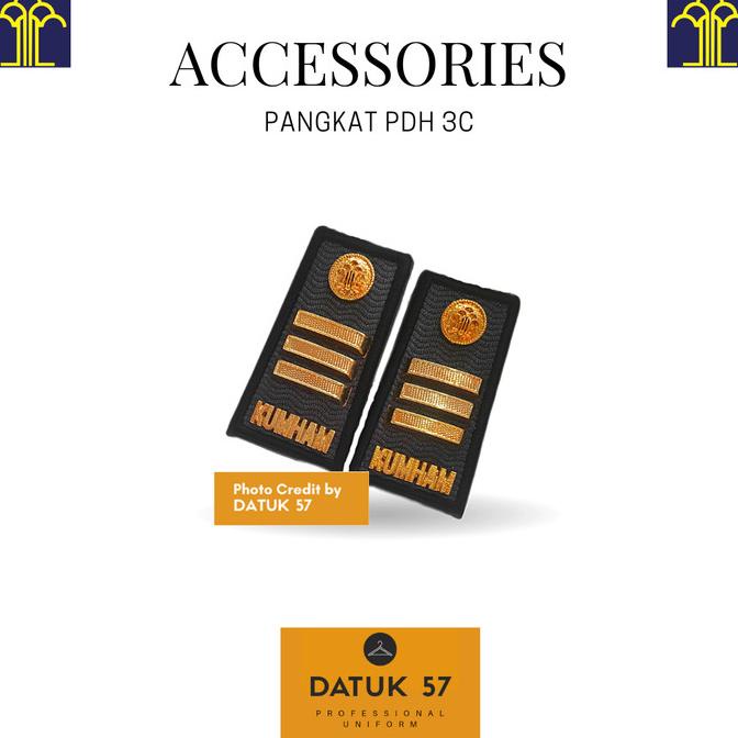 Best Sales Atribut Seragam Kemenkumham Lapas Pangkat Pdh 3C 3D 4A 4B Terbaik