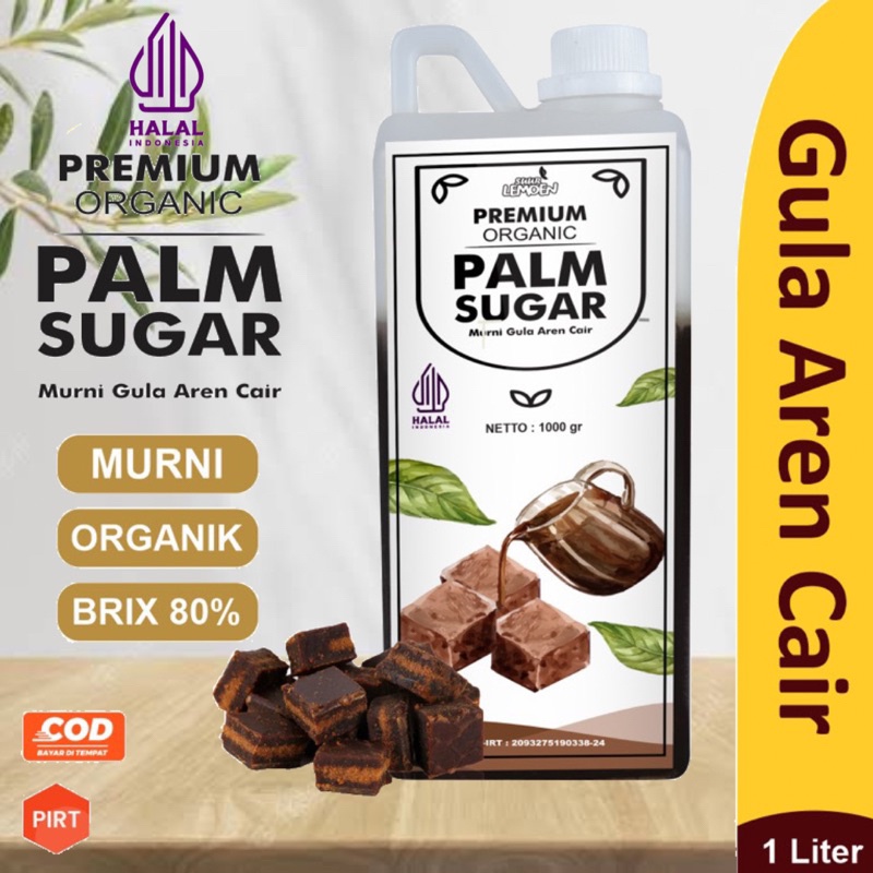 

Gula Aren Cair 1 Liter Palm Brown Sugar Organik