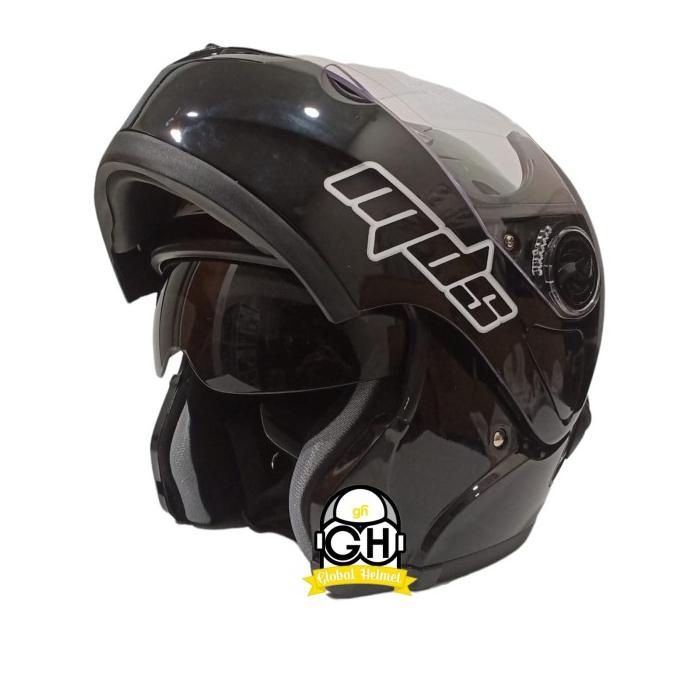 Helm Mds Pro Rider Solid Black Doff Mds Modular Mds Prorider