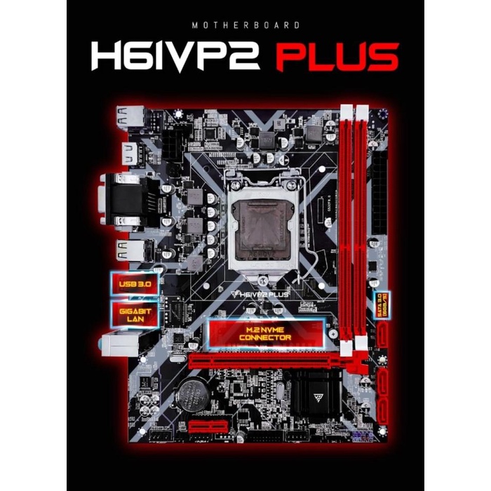 MAINBOARD /MOTHERBOARD GAMING VARRO H61 VP2 PLUS SOCKET 1155 DDR3 NVME