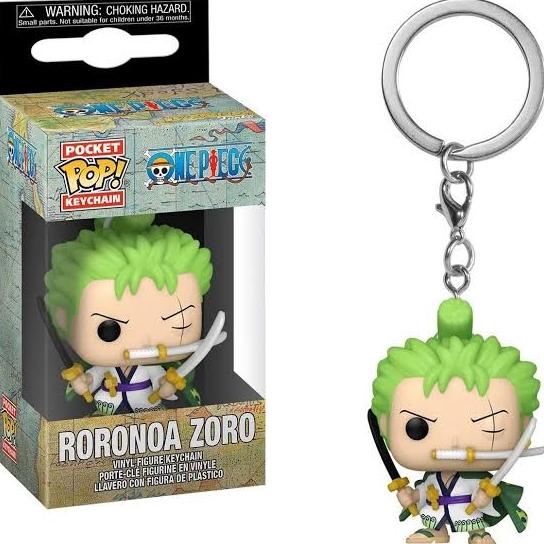 FUNKOPOCKETPOPKEYCHAINGANTUNGANKUNCIONE PIECE-ZORO WANO