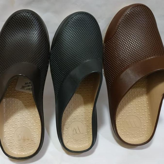Sandal selop Karet S39-43 Slop Pria Model Crocs Merk Yumeida