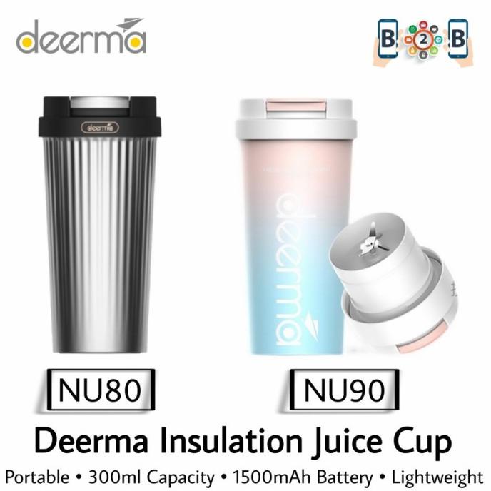 Deerma Insulation Juice Cup NU80 / NU90 Portable Juicer Blender