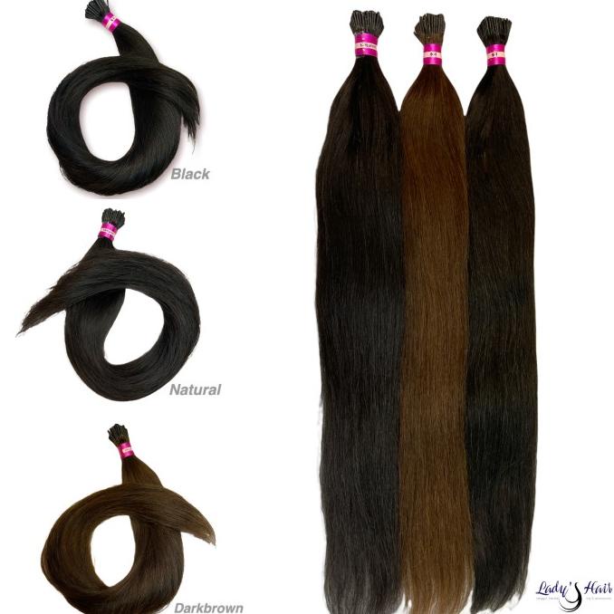 Sambung rambut panjang extension asli super human hair