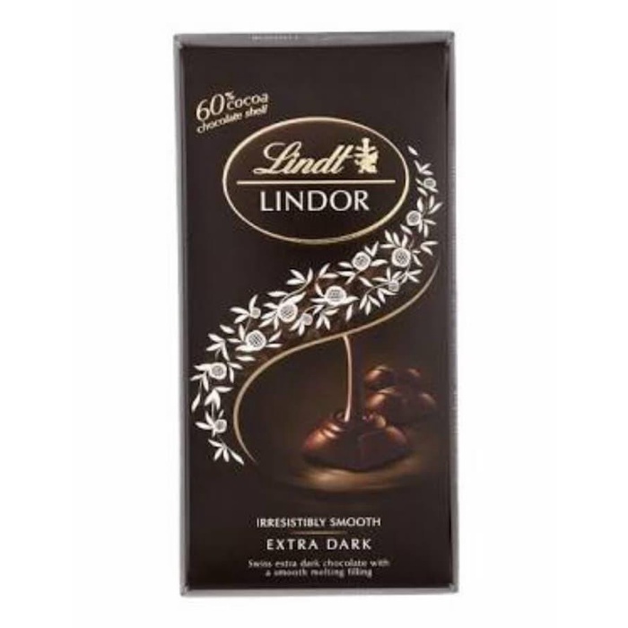 

PROMO !! LINDT LINDOR DARK CHOCOLATE PIECES BAR - COKLAT IMPORT