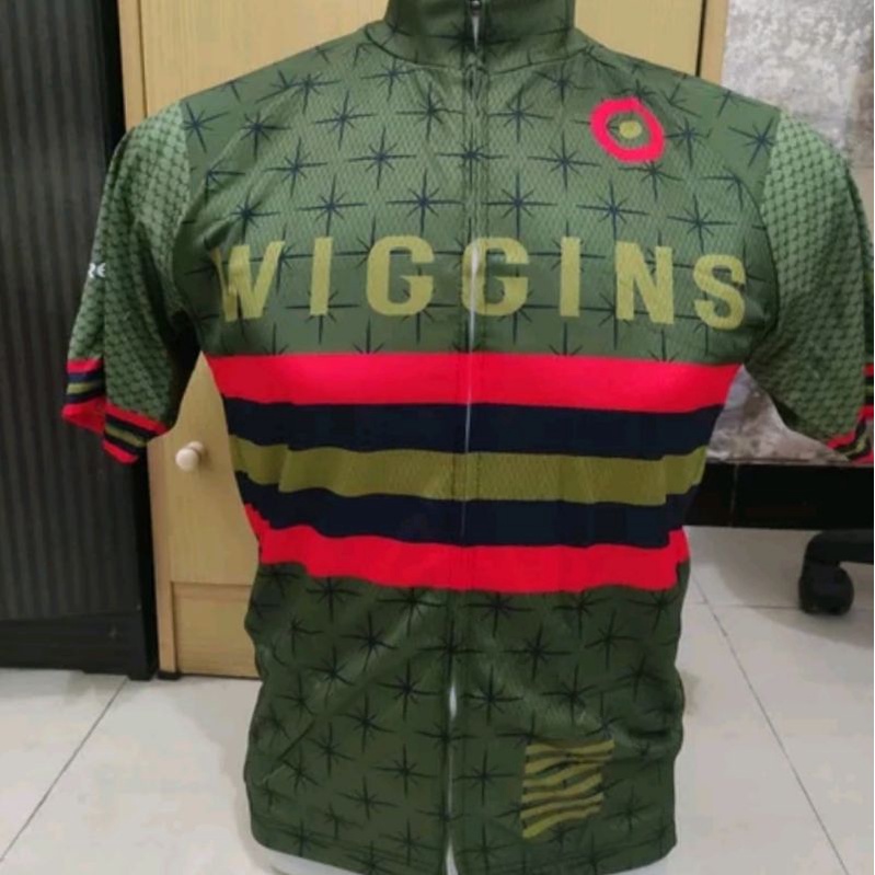 Wiggins Army Jersey Sepeda Roadbike Coolmax Dry Fit