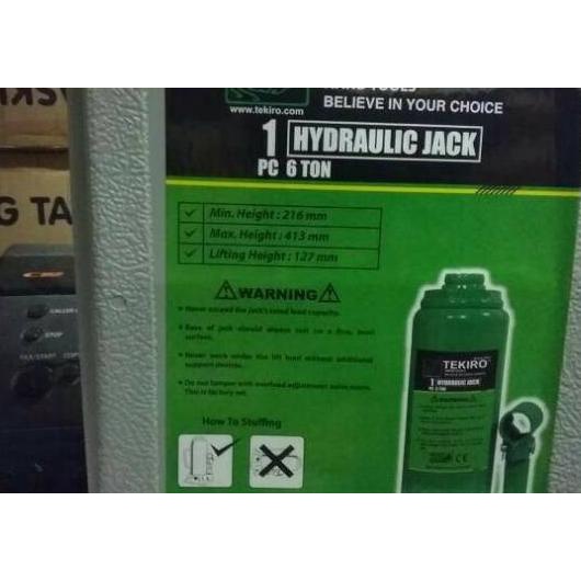 Dongkrak Botol Tekiro 6 Ton Hydraulic Ja Tekiro 6T Dongkrak Mobil