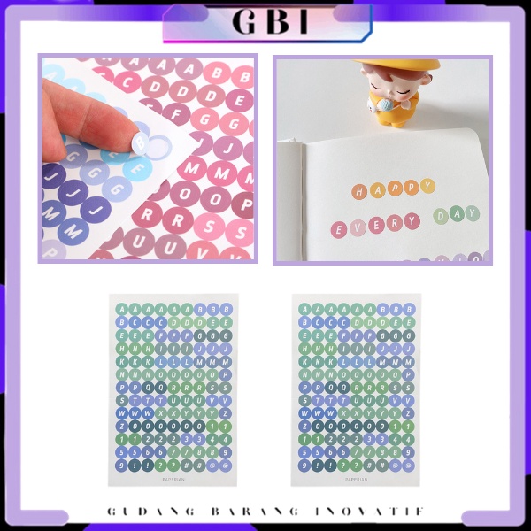 

GBI - Stiker Huruf Deco Alphabet Untuk Diary Aesthetic Sticker Dekorasi Jurnal Scrapbook Stiker Alat Tulis Simple Hadiah Keyboard