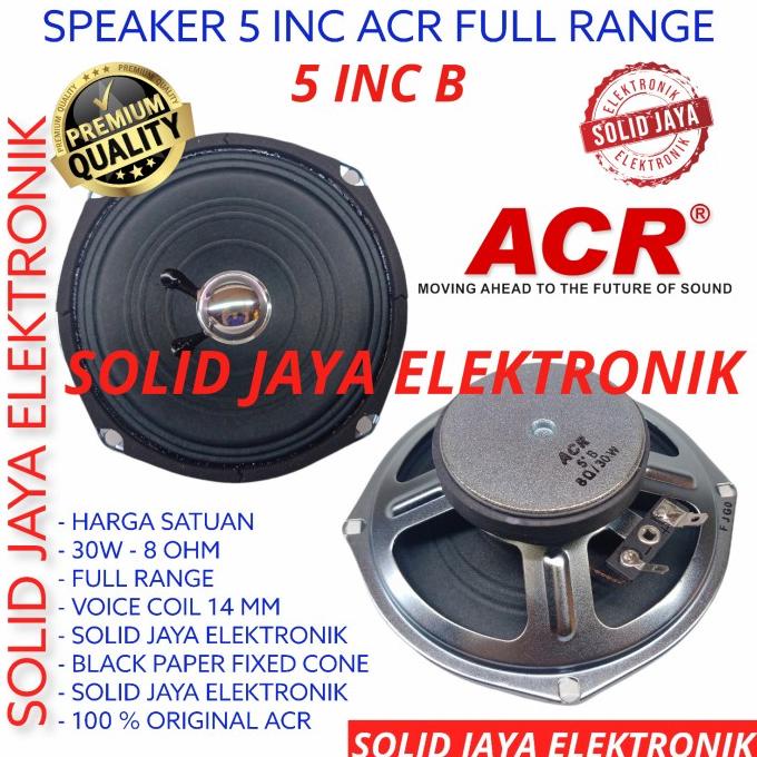 speaker acr 5 inc b full range 30w 8 ohm fullrange inch in 5" acr fx2s