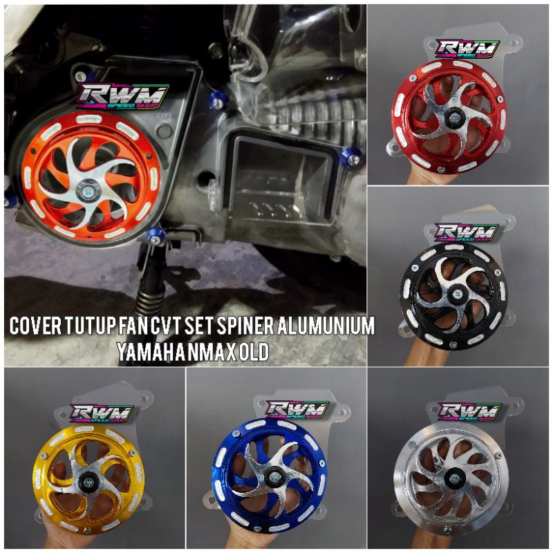 Cover Tutup Fan CVT Set Spiner Spinner Putar Yamaha Nmax Old Tutup Cvt Mika Akrilik Acrylic Spiner A