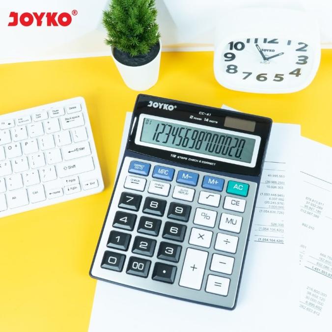 

Terbaru - JOYKO CC-41 KALKULATOR CHECK CORRECT 14 DIGIT -CALCULATOR DESK CC41 ~