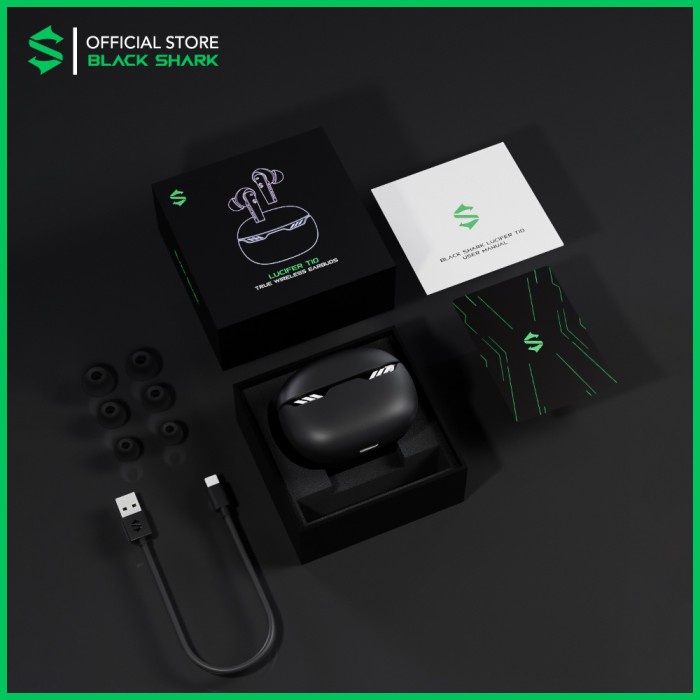 Ready black shark lucifer t10 earbuds tws low latency BlackShark