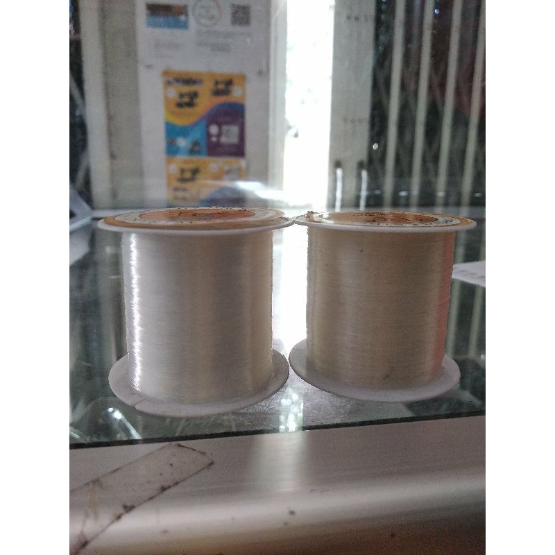BENANG SENAR KENUR NYLON TIPIS TRANPARAN BENING UNTUK JAHIT MENJAHIT PAYET MOTE MUTE MANIK MANIK LUB