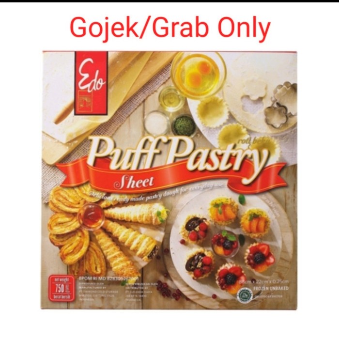 

Terbaru Khusus Gojek / Grab Edo Puff Pastry Sheet 750Gr Promo Terlaris