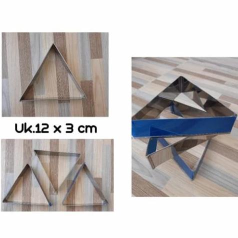 Cetakan ring roti motif segitiga 12 pcs