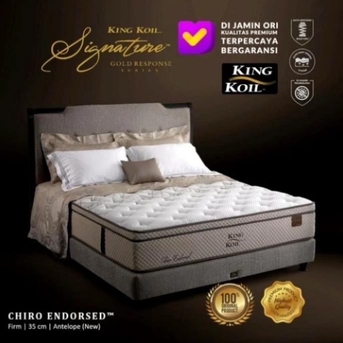 KING KOIL SPRING BED NEW CHIRO ENDORSED - FULL SET 180x200