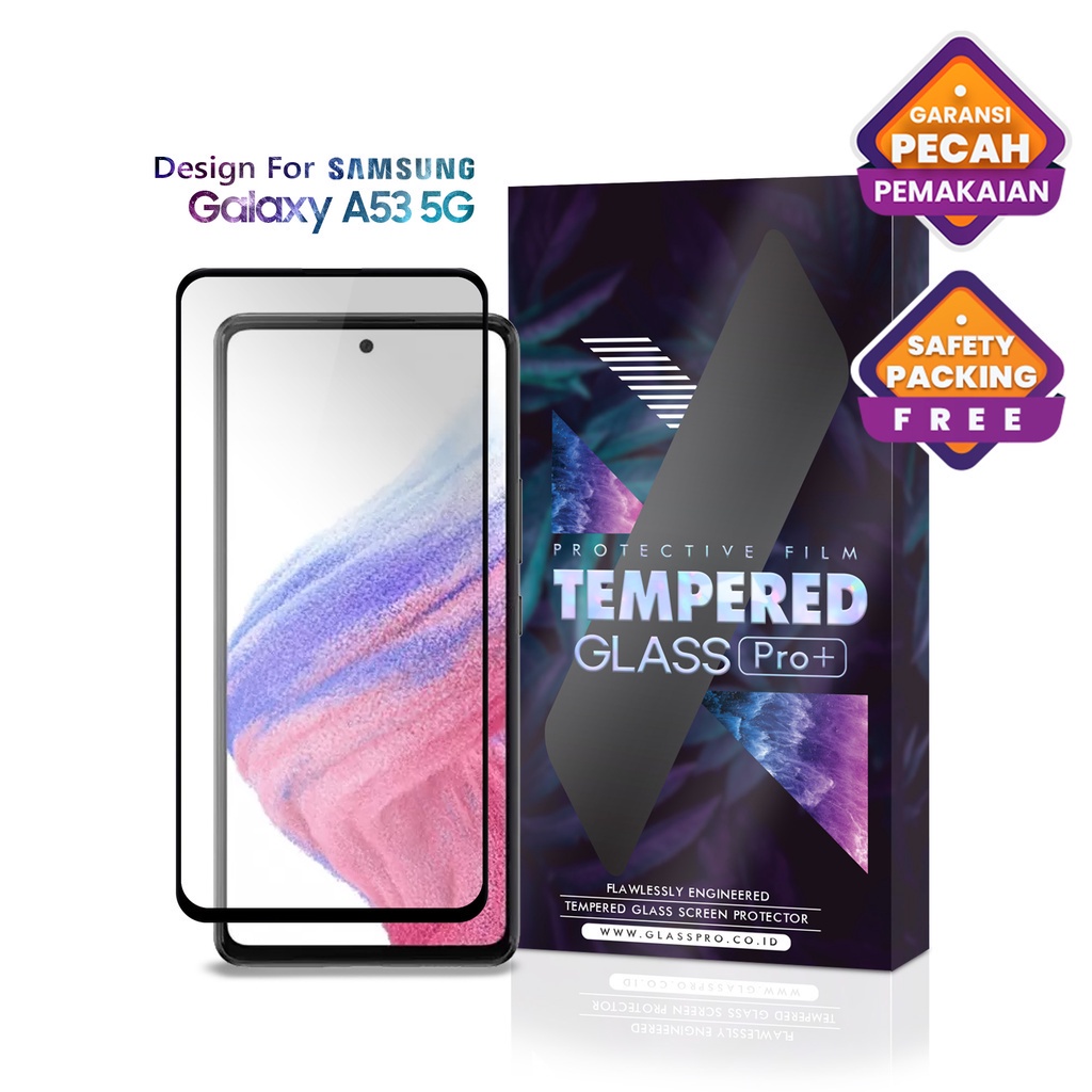 Tempered Glass Samsung Galaxy A53 5G Full Cover - Premium Glass Pro