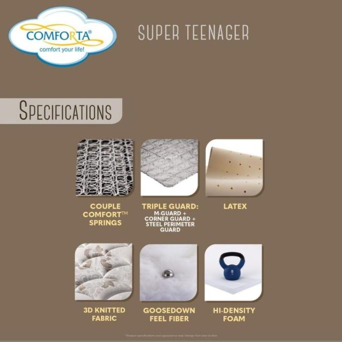 Comforta Kasur Sorong Super Teenager 2 in 1 - Tanpa Sandaran 120x200