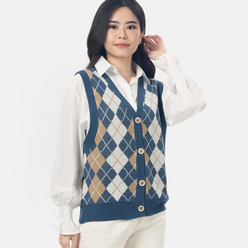 Mky Clothing Vest Rajut Vintage