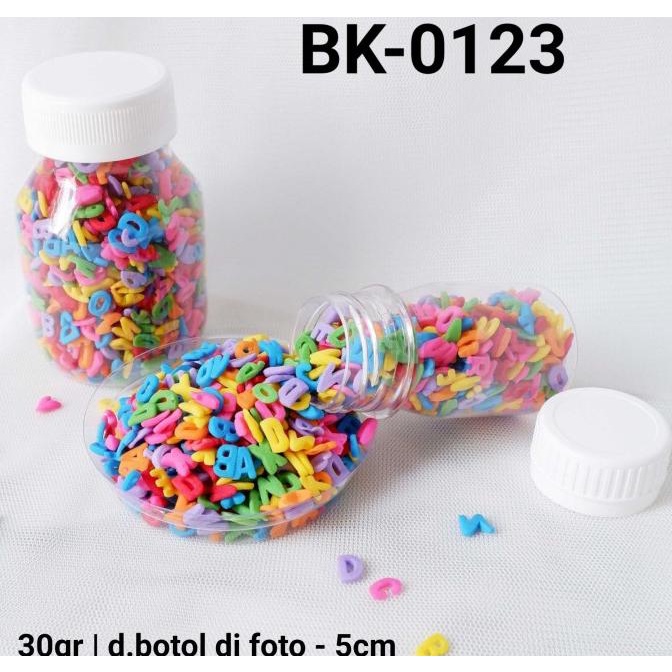 

TERLARIS BK-0123 Sprinkles sprinkle sprinkel 30 gram huruf abjad