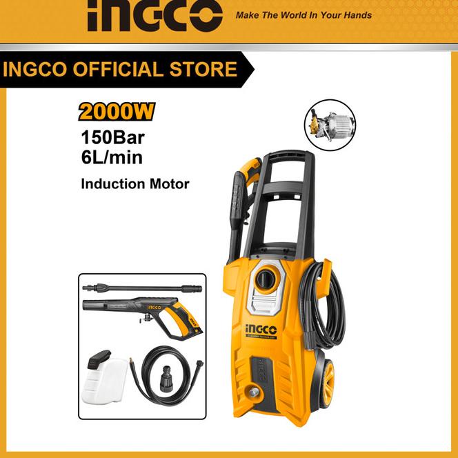 Jet Cleaner 150 Bar Brushless Ingco Hpwr20008 Mesin Steam Cuci Mobil