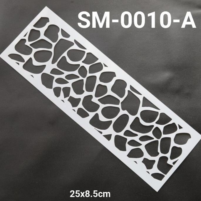 

TERLARIS GR-SM-0010 Cake stencil stensil pinggiran kue motif zebra batu loreng