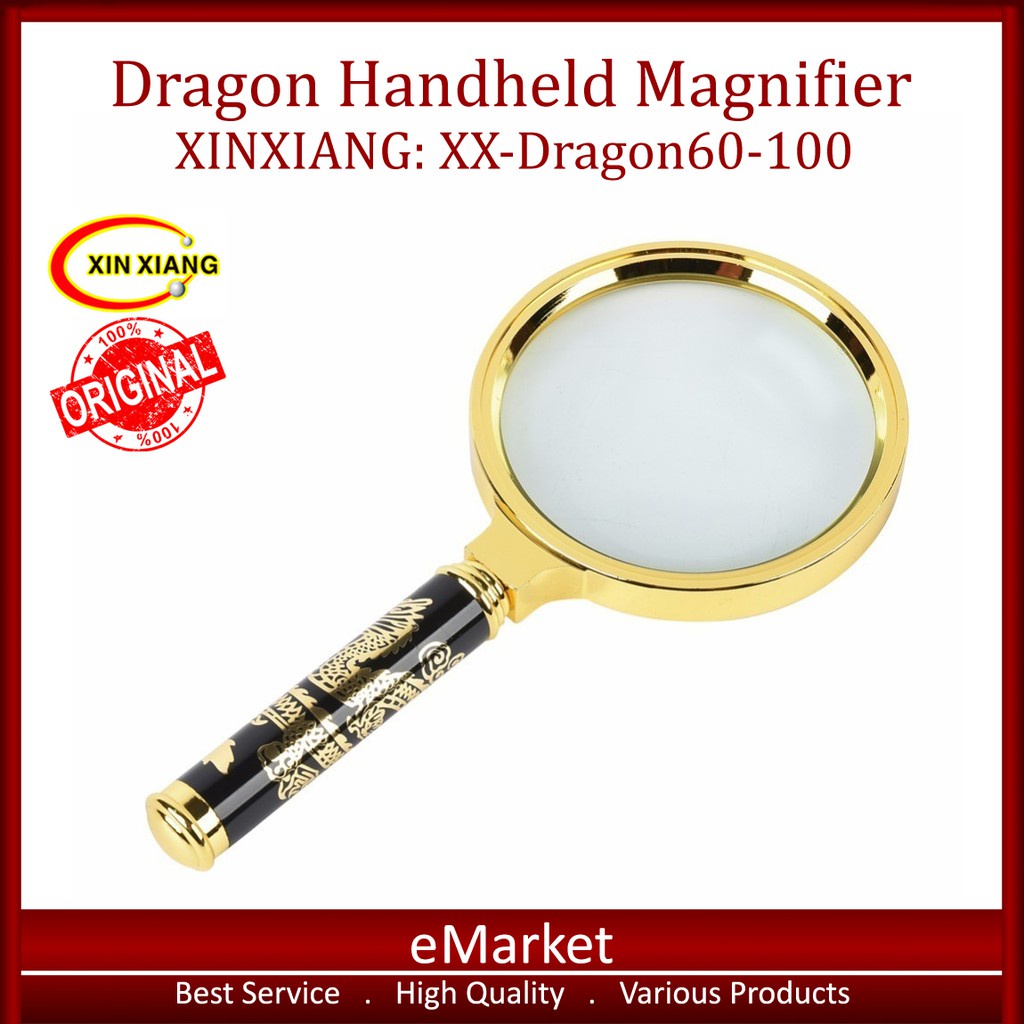 

Kaca Pembesar Motif Naga XINXIANG XX-Dragon60-100 ORIGINAL / Lup Lensa Handheld Magnifier / Magnifyi