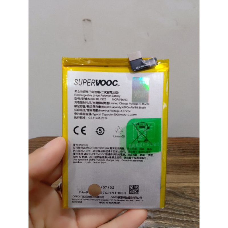 [ELECTROPICALLY] BATRE OPPO A57 2022/BLP923 ORIGINAL 100%