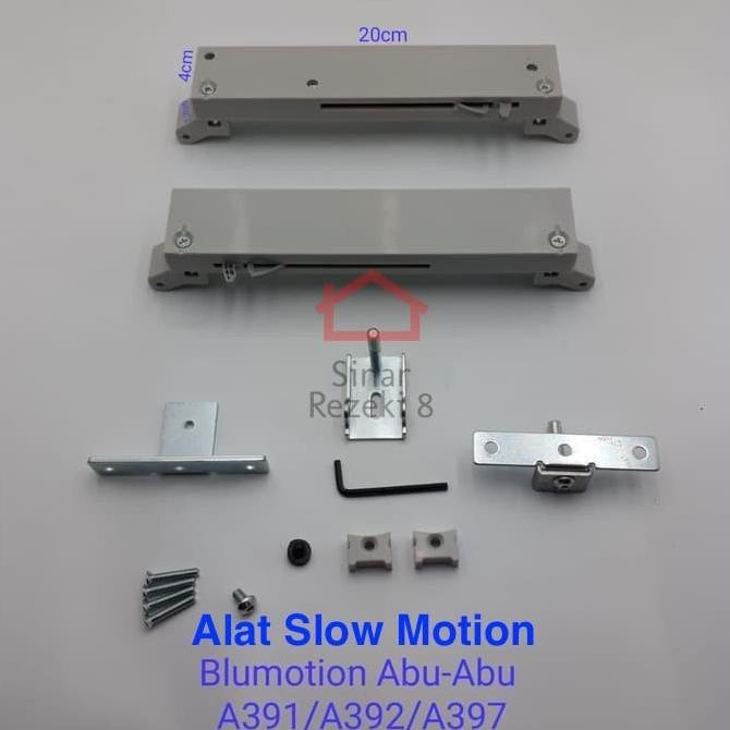 Blumotion / Slow Motion Roda Rel Pintu Lemari Sliding Geser