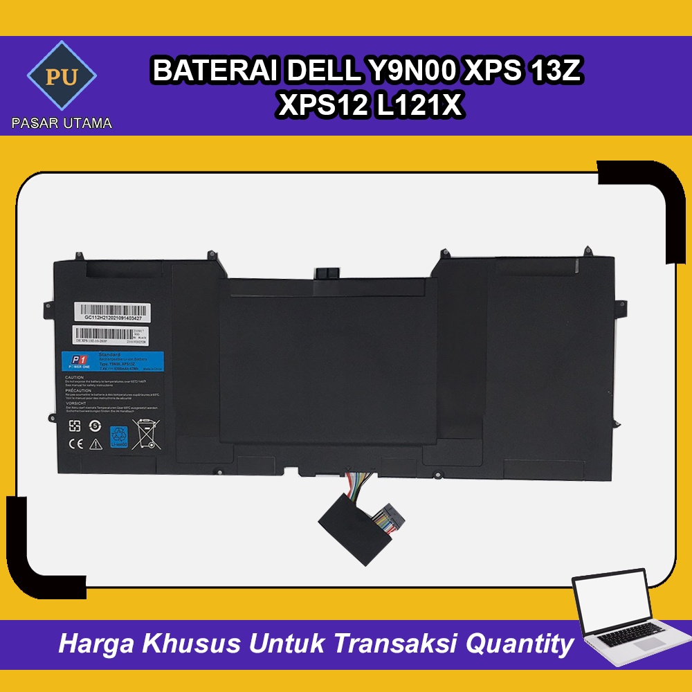 Baterai Dell Y9N00 XPS 13Z XPS12 L121X
