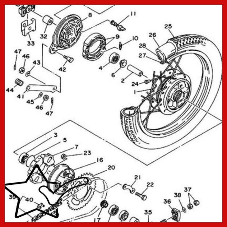 KARET SEAL SIL NAP GEAR F1ZR FIZR ALFA CHAMP ORIGINAL 93106-30817