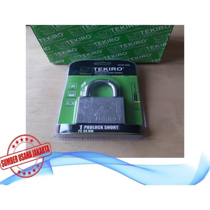 KUNCI GEMBOK TEKIRO 60MM LEHER PENDEK ANTI HUJAN PAGAR RUMAH RUKO SUJ