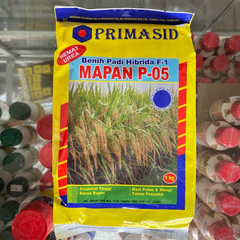 Benih Padi Hibrida Mapan 05 Primasid 1 Kg 100% Asli