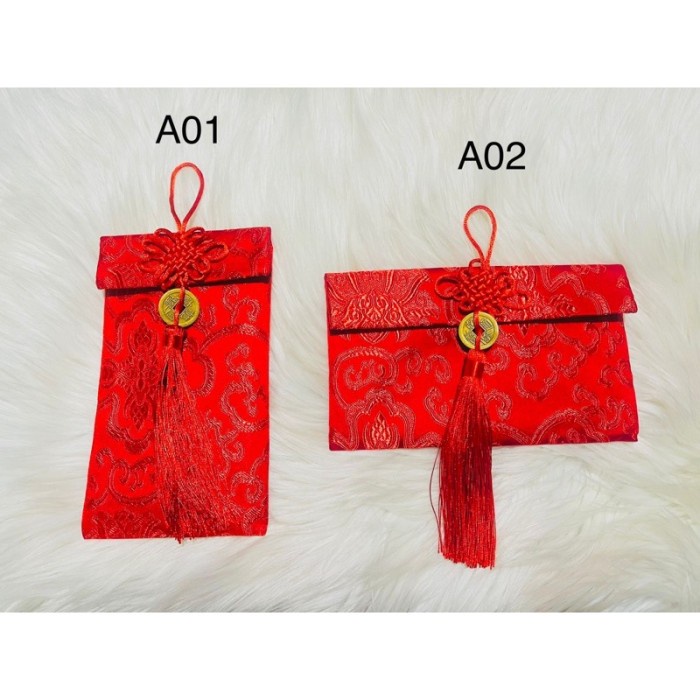 

New! Angpao mewah angpau kain angbao sangjit ampau sincia wedding imlek lar Limited