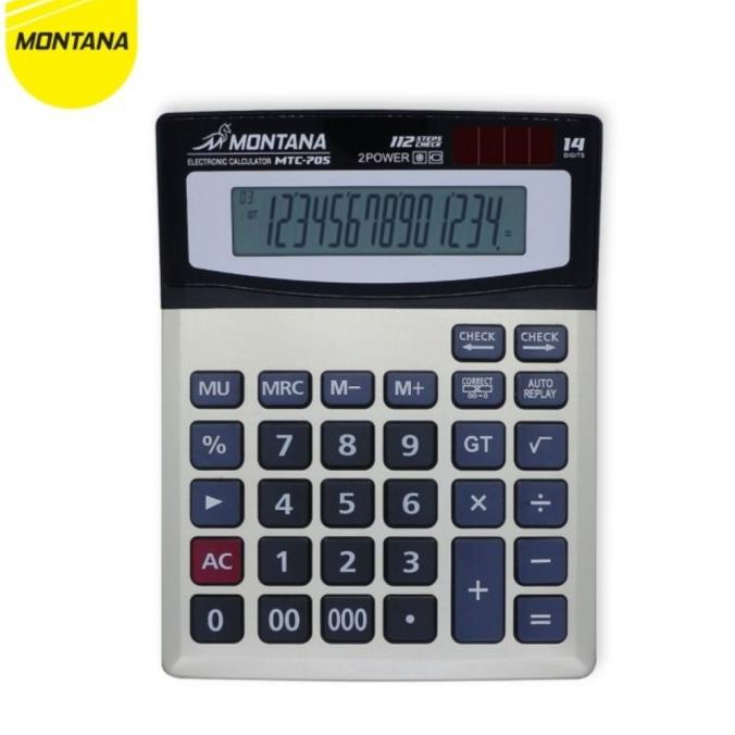 

Terlaris calculator/kalkulator Montana MTC 705/14 digits ..