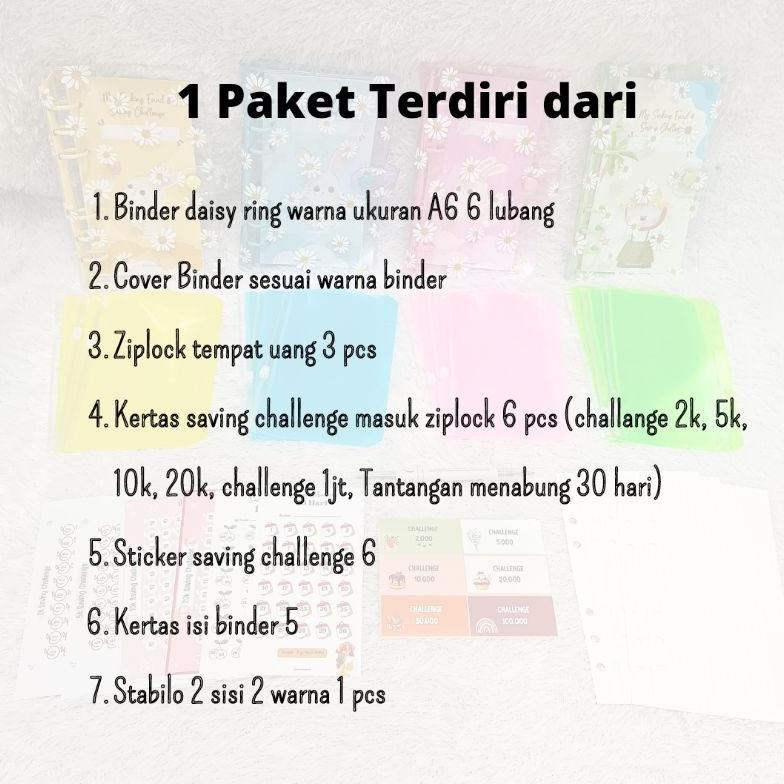 

Terlaris! Paket Binder menabung hemat daisy, Paket Binder Keuangan daisy Premium
